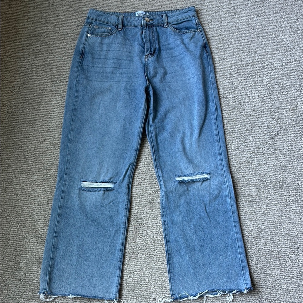 Women's Blue Distressed Jeans